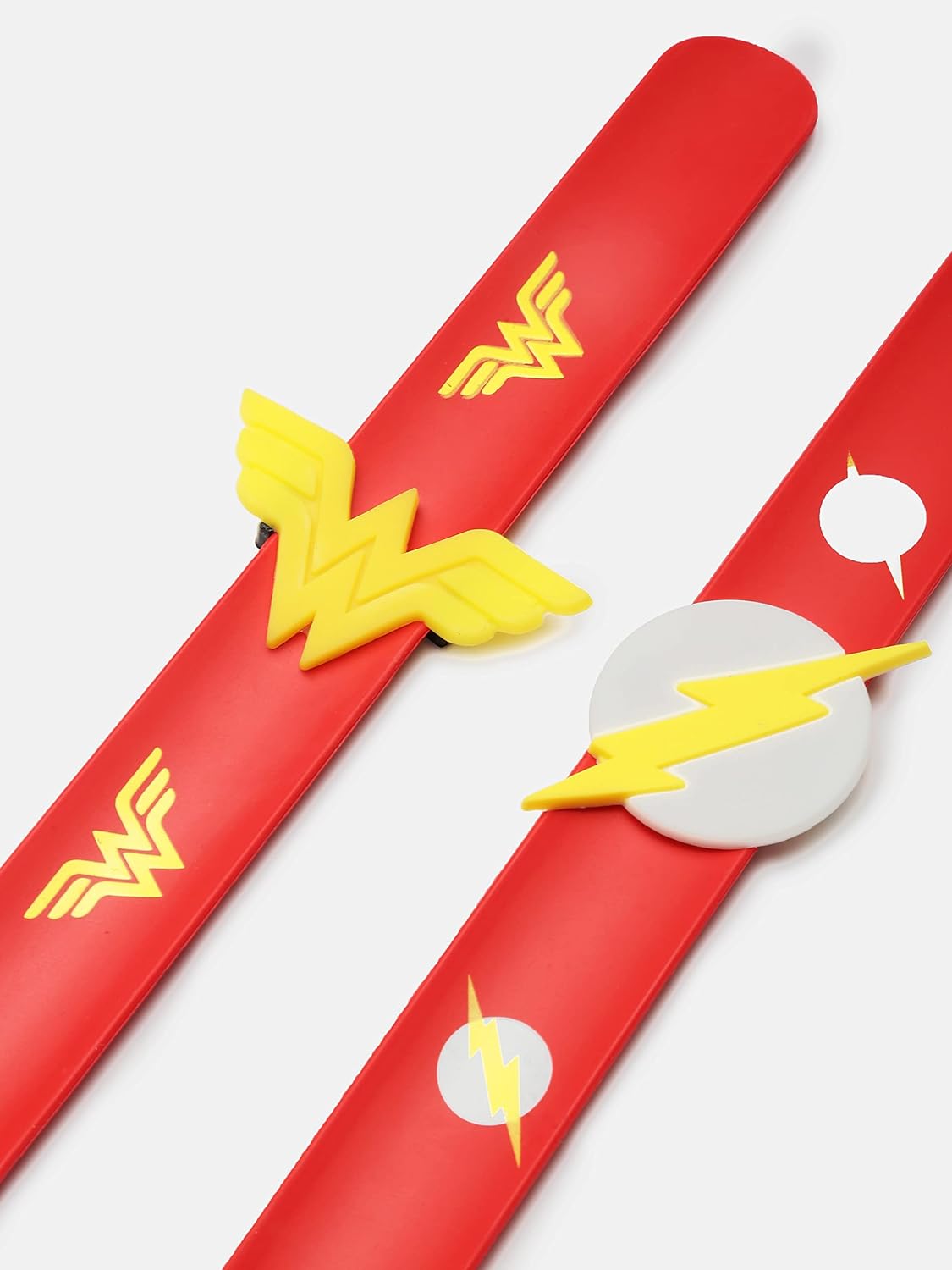 3 PCs Superhero Snap Silicon Slap Wristband for Girls & Boys